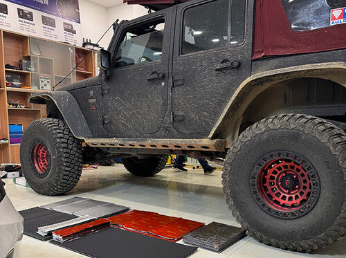 Rubicon Upgraded soundproofing throughout the car