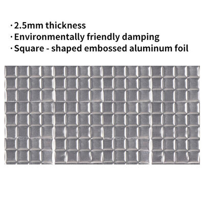 Good price 2.5mm glossy aluminum embossed automobile damping pad / Auto Acoustic Pad online
