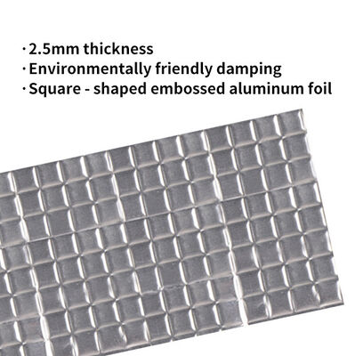 Good price 2.5mm Automobile Aluminum Foil Vibration Reduction Pad / Car Sound Deadening Mat online