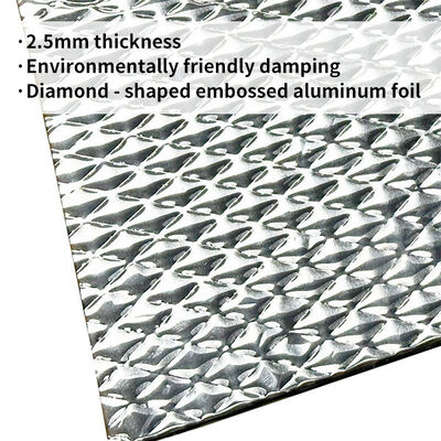 Good price 2.5mm automobile rhombus embossed vibration reduction pad / Auto Acoustic Pad online